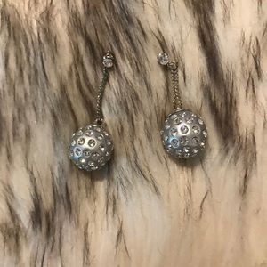 Katie’s silver drop earrings